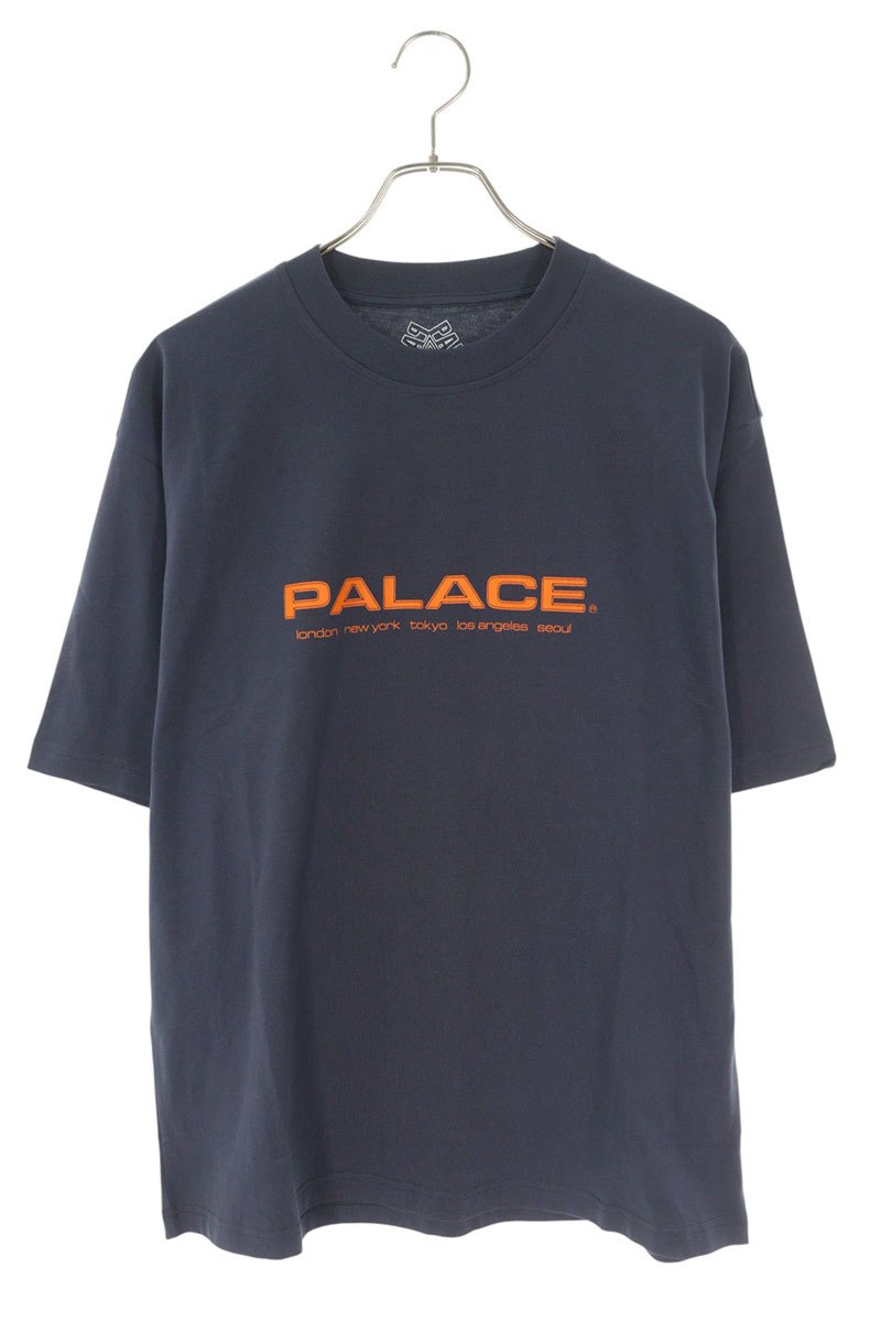Palace P BITZ T-SHIRT Logo Print T-Shirt Navy Size L