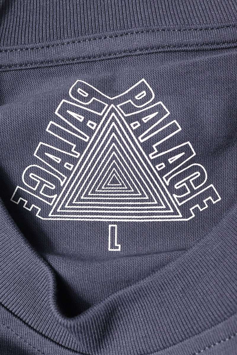 Palace P BITZ T-SHIRT Logo Print T-Shirt Navy Size L