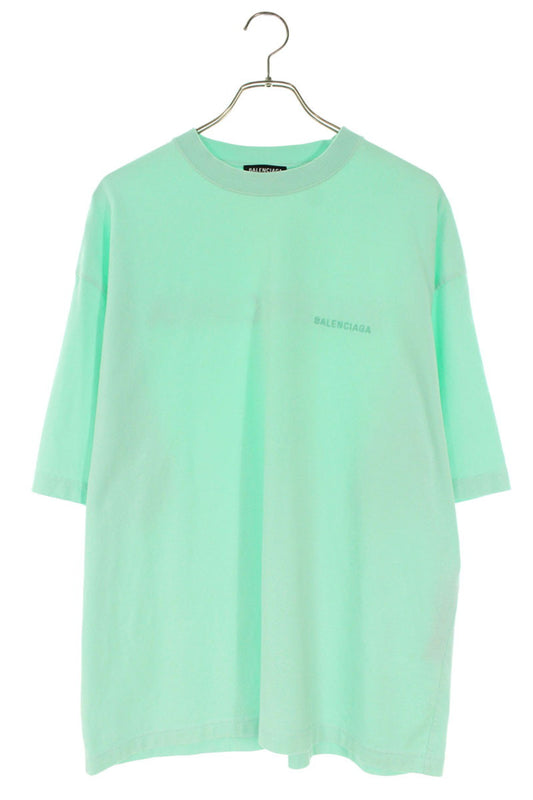Balenciaga Logo Embroidered T-Shirt Green Size L