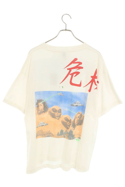 SAINT MICHAEL x SW 25SS Distressed Crisis Tee White Size M
