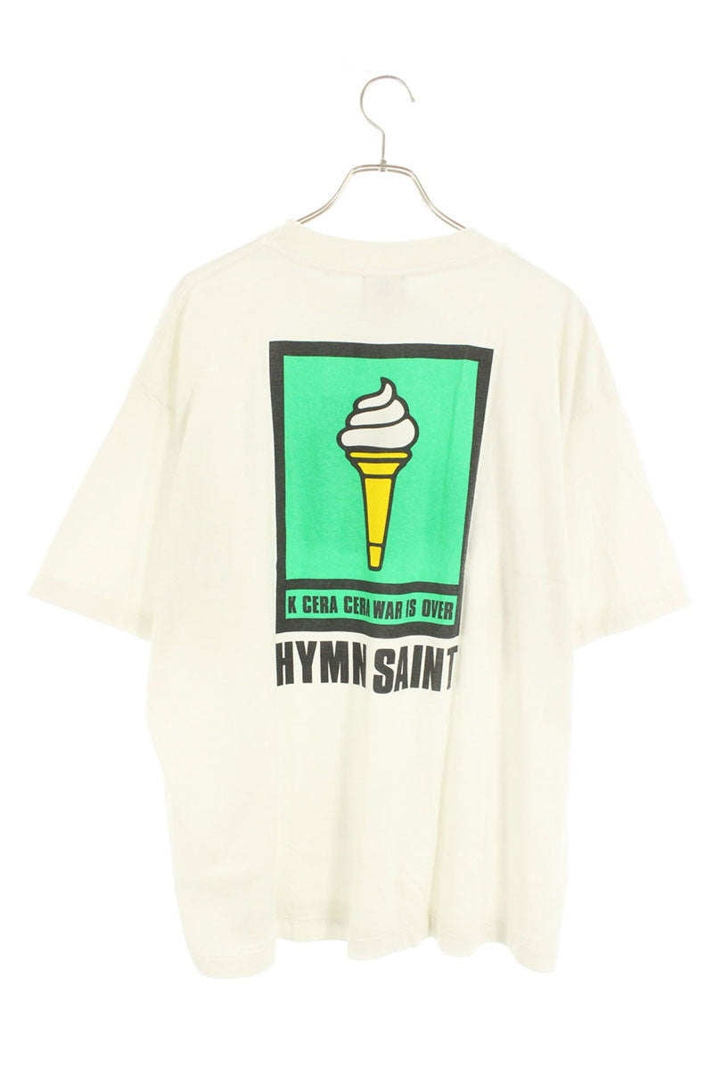 Saint Michael Vintage Print T-Shirt White Size XL