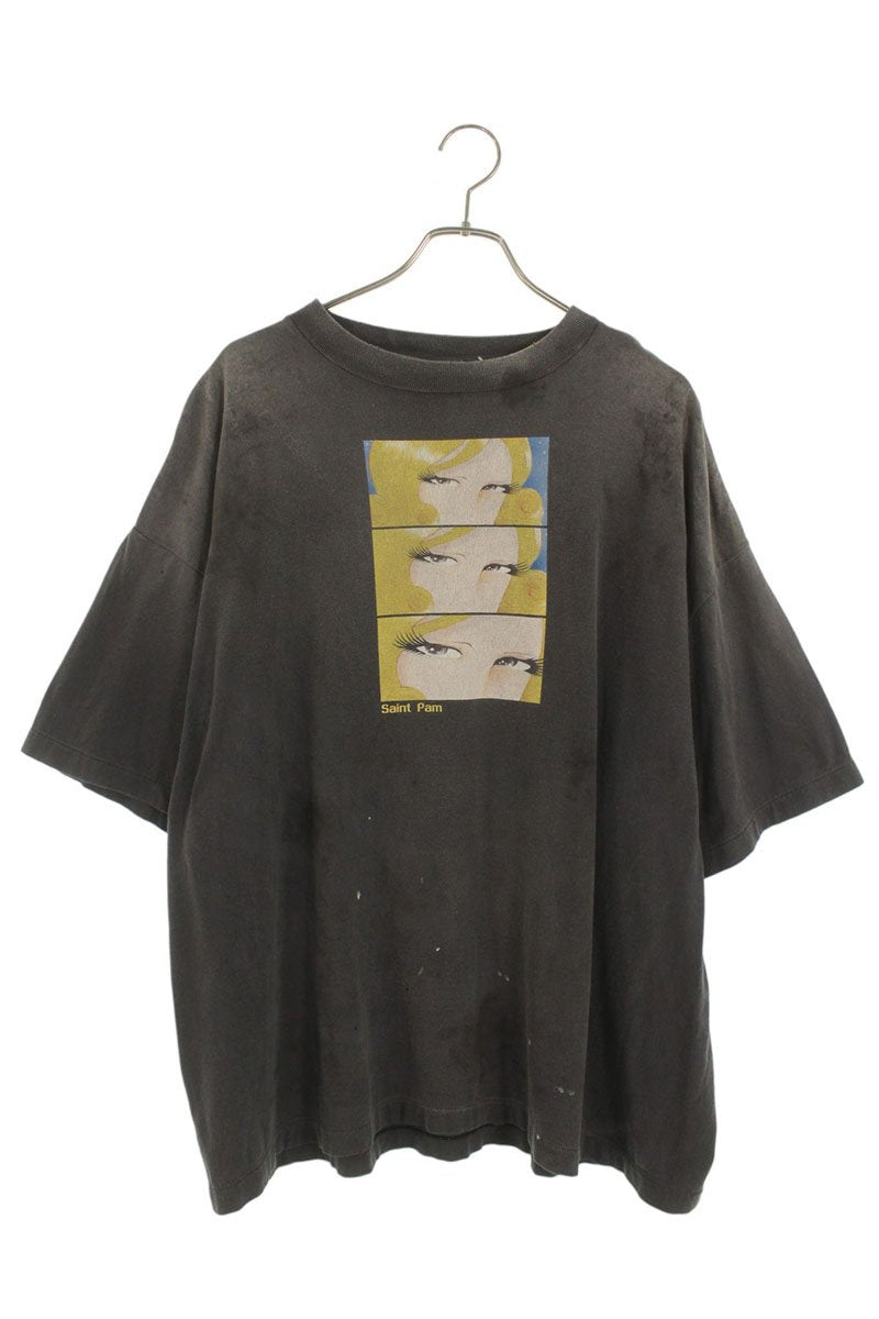 SAINT MICHAEL x PAM Graphic Vintage Tee Black Size XXL