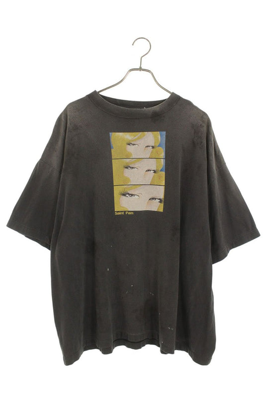 SAINT MICHAEL x PAM Graphic Vintage Tee Black Size XXL