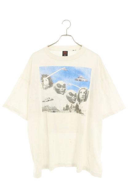 Saint Michael 25SS Vintage Print T-Shirt White Size XXL