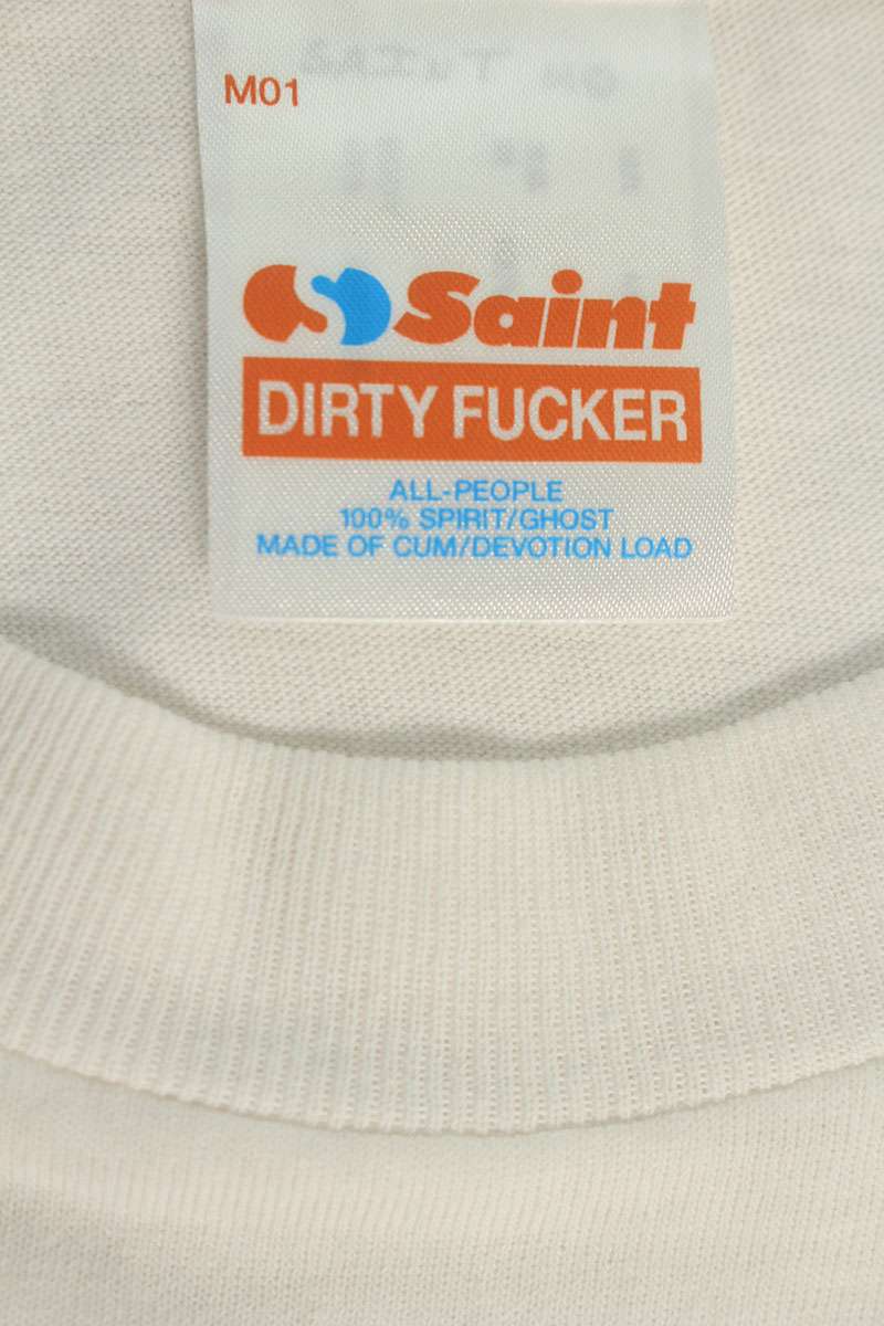 Saint Michael 25AW GRENMAN Print T-Shirt White Size M
