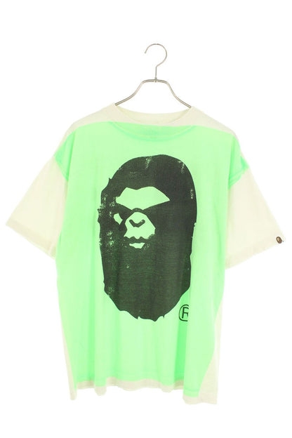SAINT MICHAEL x BAPE Hand Print Tee Green Size M