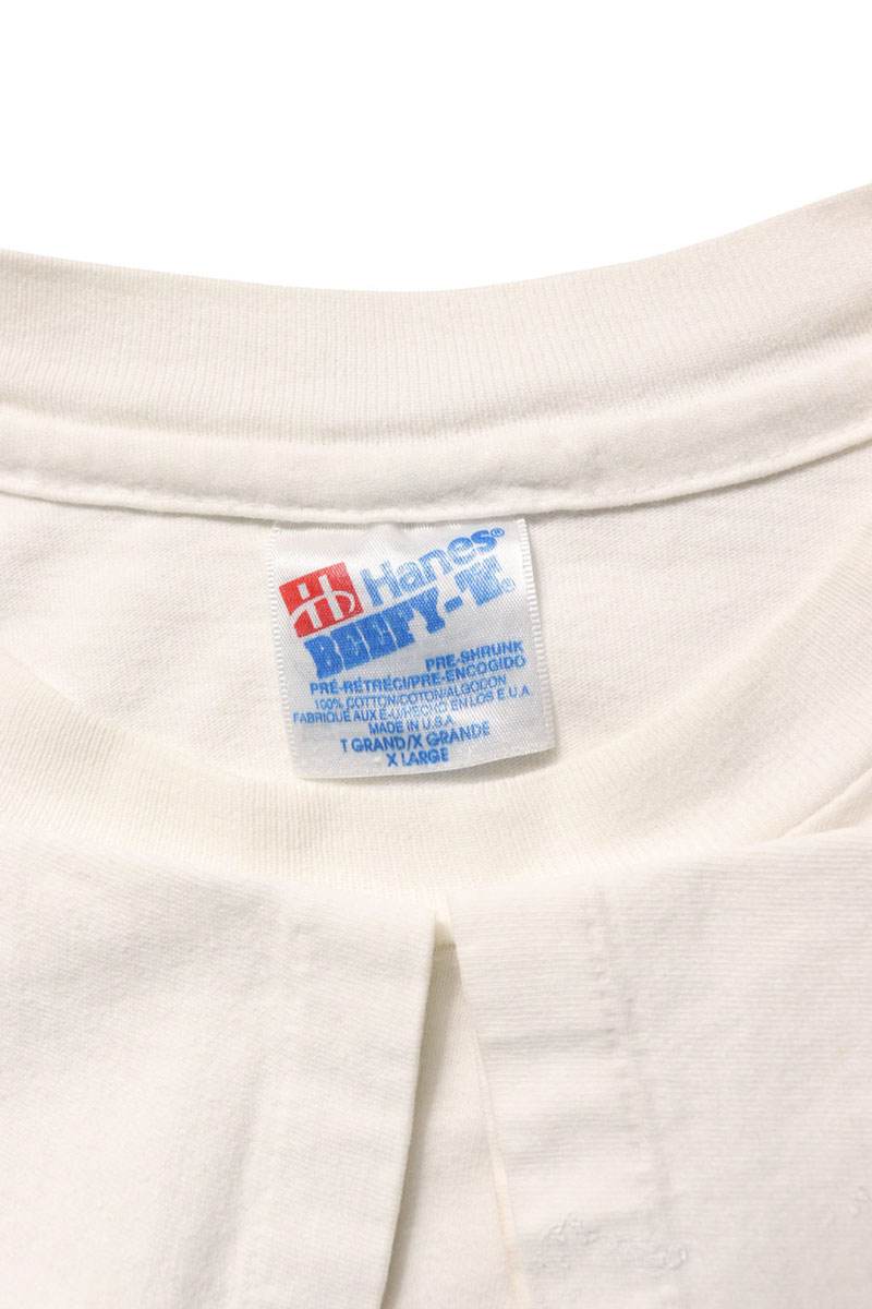 VINTAGE 90s Maxell Company Print T-shirt White Size XL