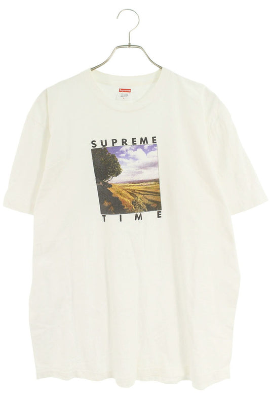 Supreme 20SS Time Tee Print T-Shirt White Size L
