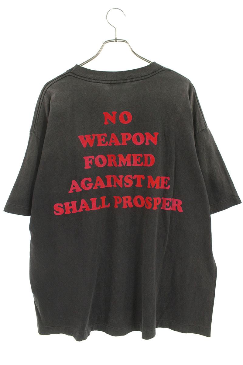 SAINT MICHAEL Back Lettering Pocket Tee Black Size XL