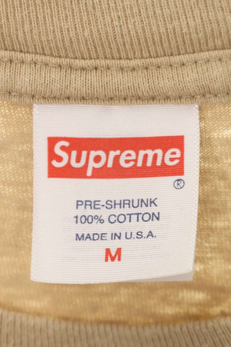 SUPREME Tonal Box Logo Tee Beige Size M
