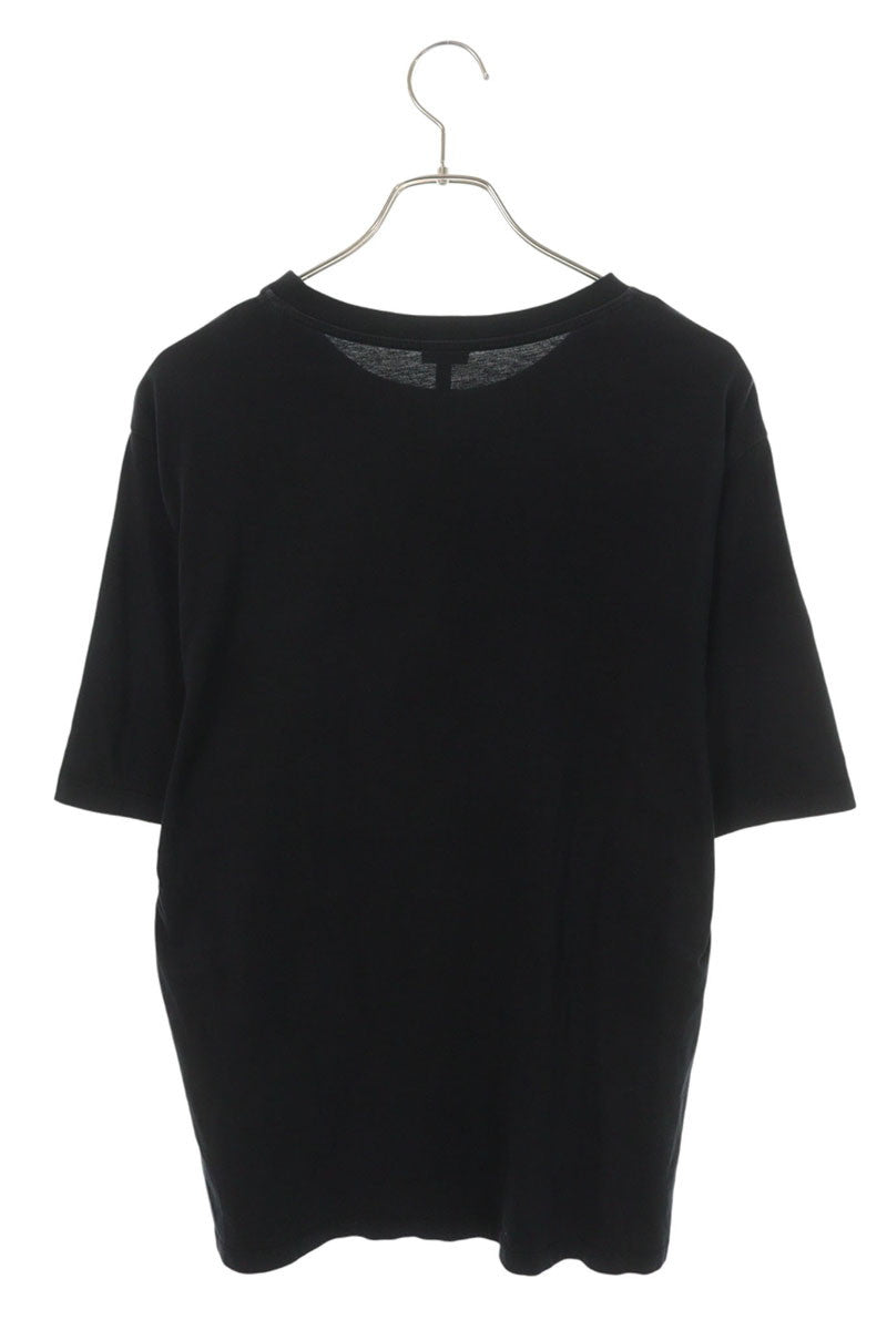 LOEWE Anagram Embroidery Cotton T-shirt Black Size L