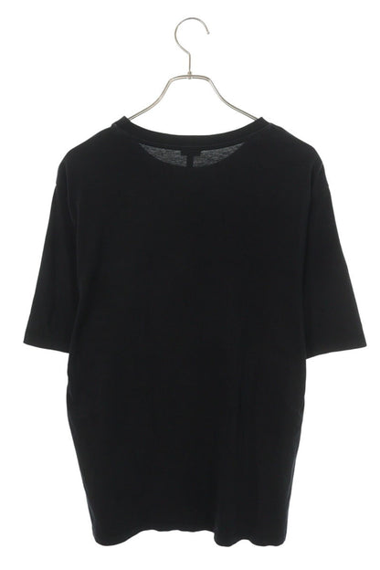 LOEWE Anagram Embroidery Cotton T-shirt Black Size L