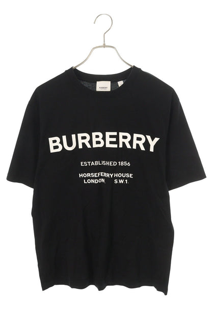 Burberry Logo Print Cotton T-shirt Black Size XS