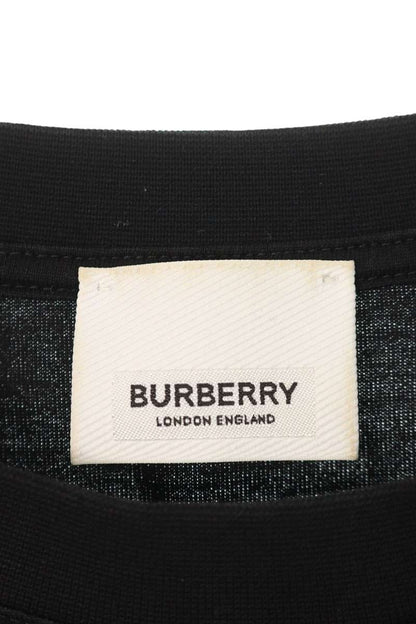 Burberry Logo Print Cotton T-shirt Black Size XS