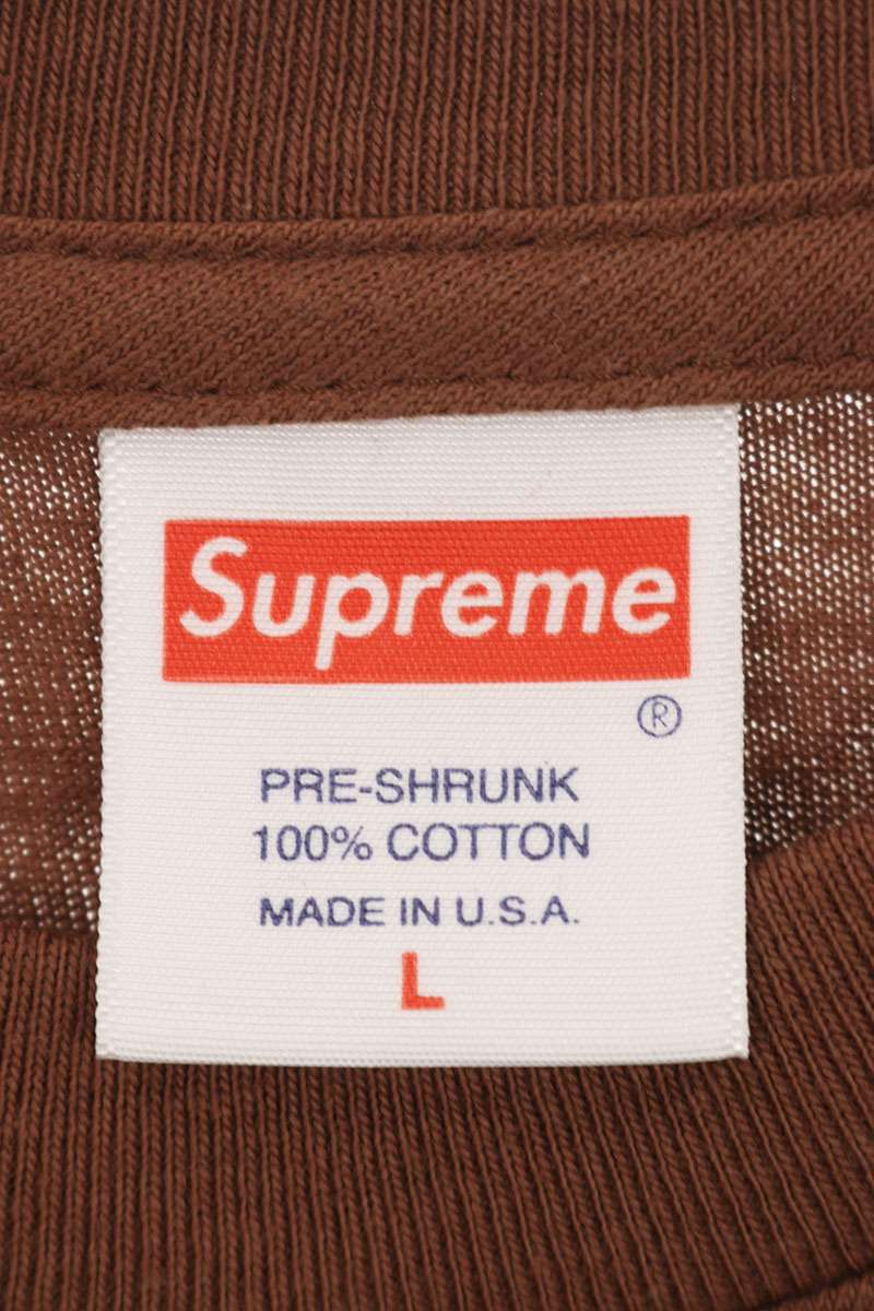 Supreme 19AW Bandana Box Logo Tee T-Shirt Brown Size L