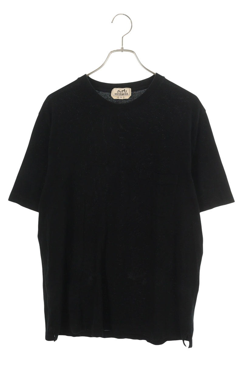 Hermes Embroidered T-Shirt Black Size M