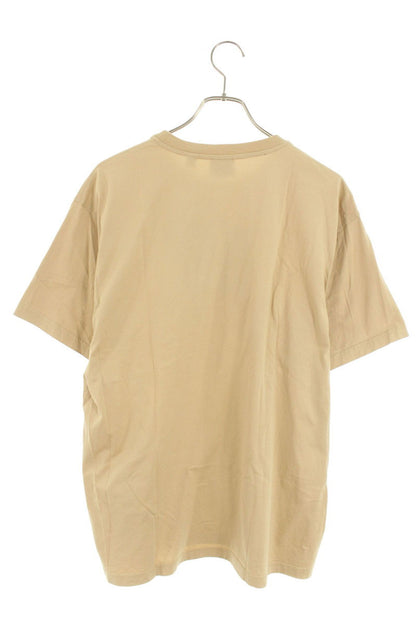 Burberry Logo Patch Cotton T-shirt Beige Size M