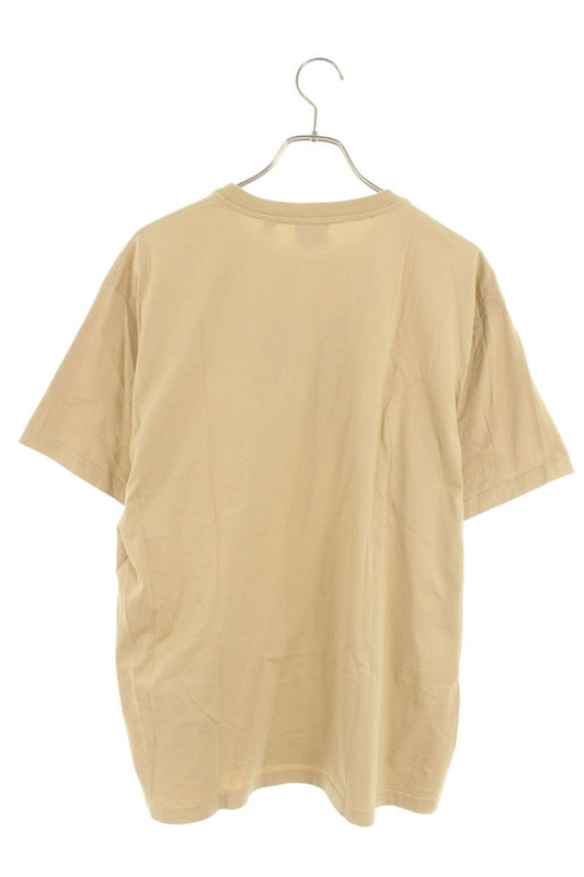 Burberry Logo Patch Cotton T-shirt Beige Size M