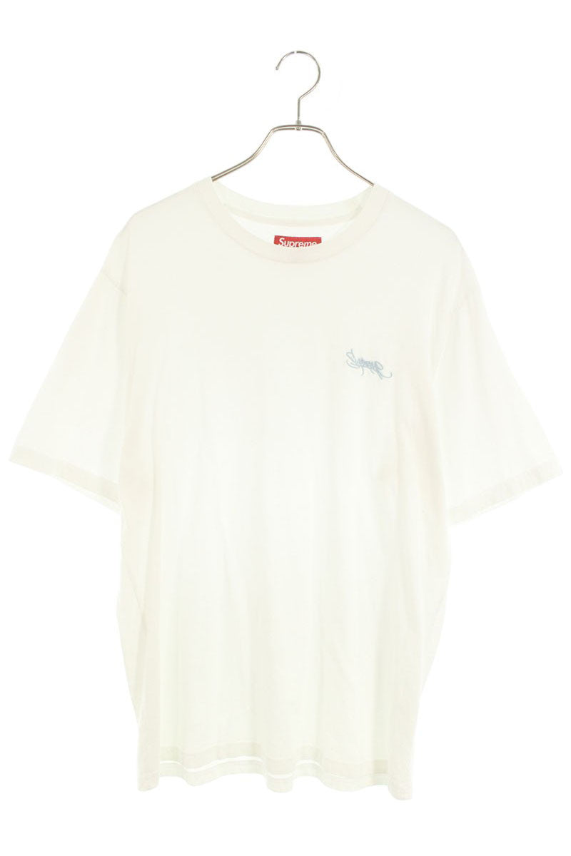 SUPREME Washed Tag S S Top Tee White Size M