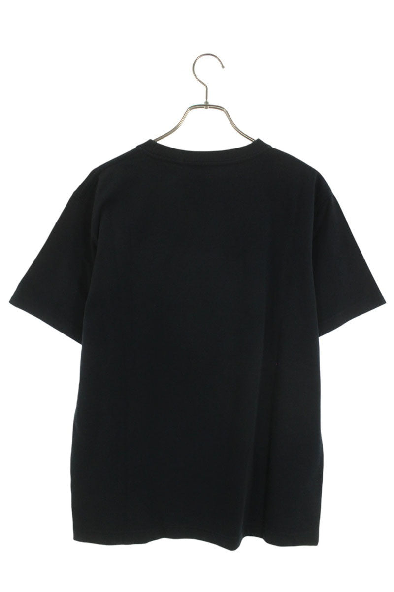 DIOR Logo Embroidery Cotton T-shirt Navy Size S
