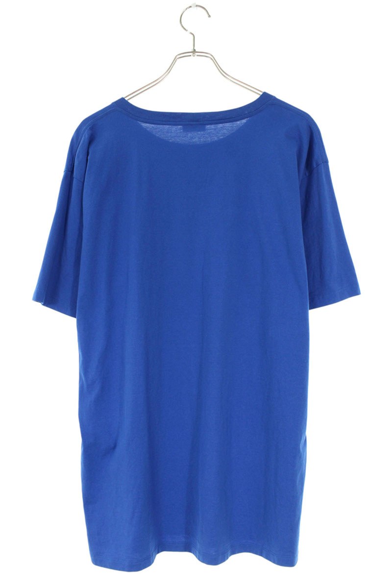 CELINE Loose Fit Logo Print T-shirt Blue Size L