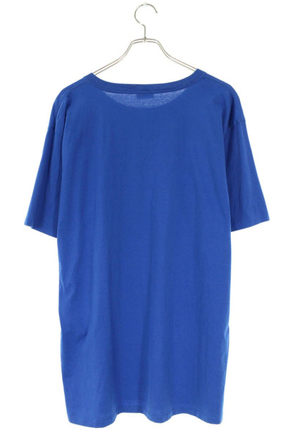 CELINE Loose Fit Logo Print T-shirt Blue Size L
