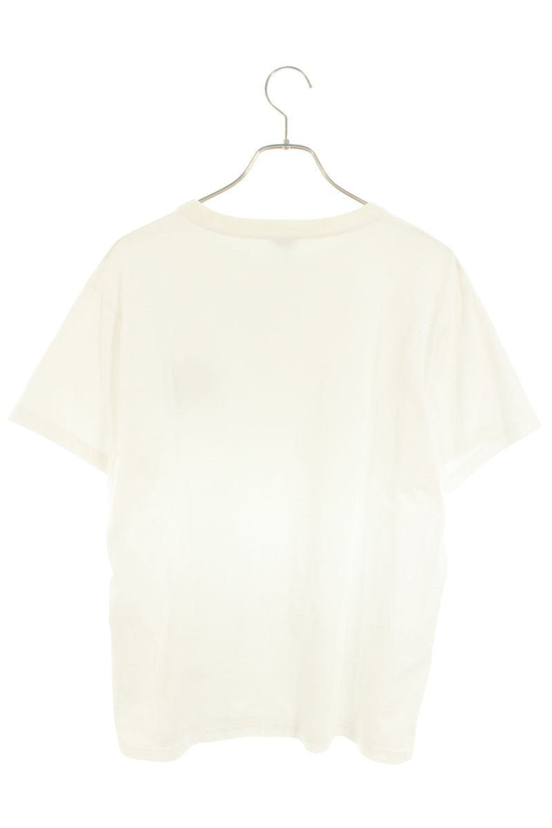 LOEWE Anagram Embroidery Cotton T-shirt White Size M