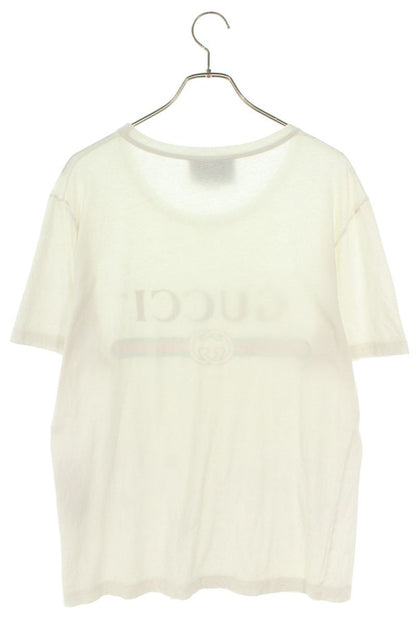 GUCCI Logo Print T-shirt White Size S