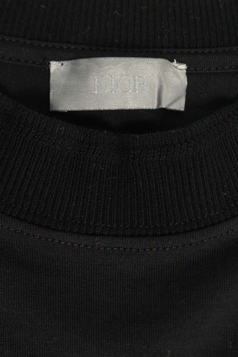 DIOR Beaded Logo Oversized T-shirt Black Multi Size M