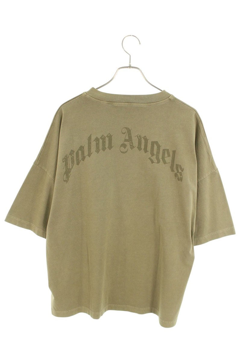 Palm Angels 25AW Logo Print T-Shirt Green Size L