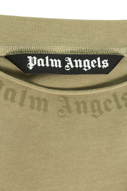 Palm Angels 25AW Logo Print T-Shirt Green Size L