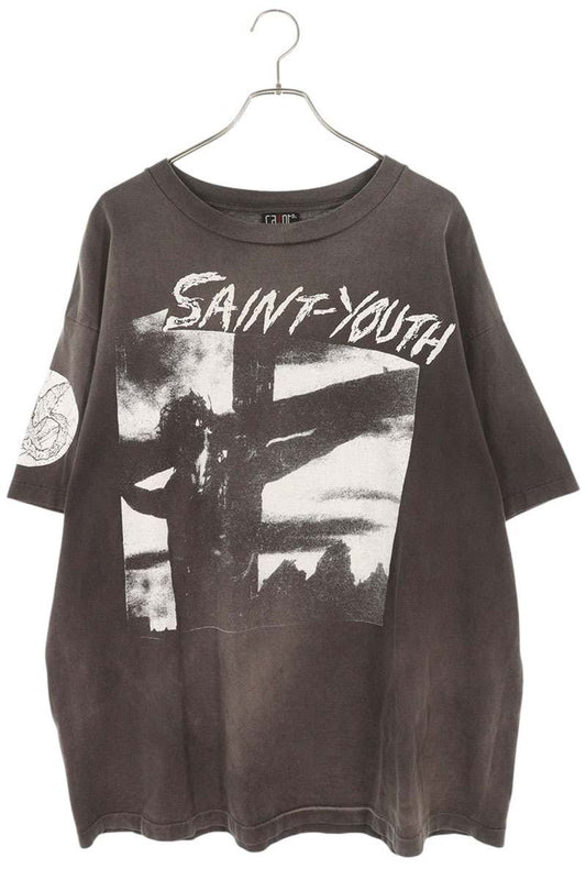 SAINT MICHAEL 22SS SAINT YOUTH Tee Black Size XXL