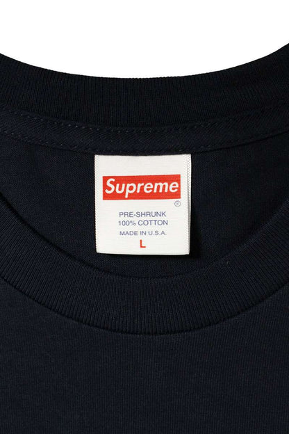 SUPREME 23AW Box Logo Tee Navy/Green Size L