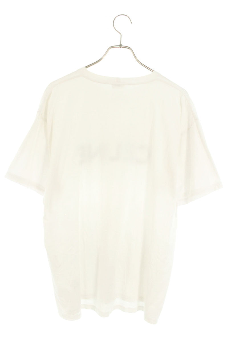 CELINE 21SS Studs Logo Print T-shirt White Size L