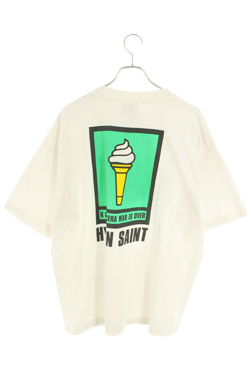 SAINT MICHAEL KLF Print Tee White Size XL