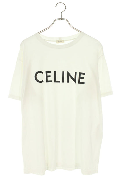 CELINE Loose Fit Logo T-shirt White Size S