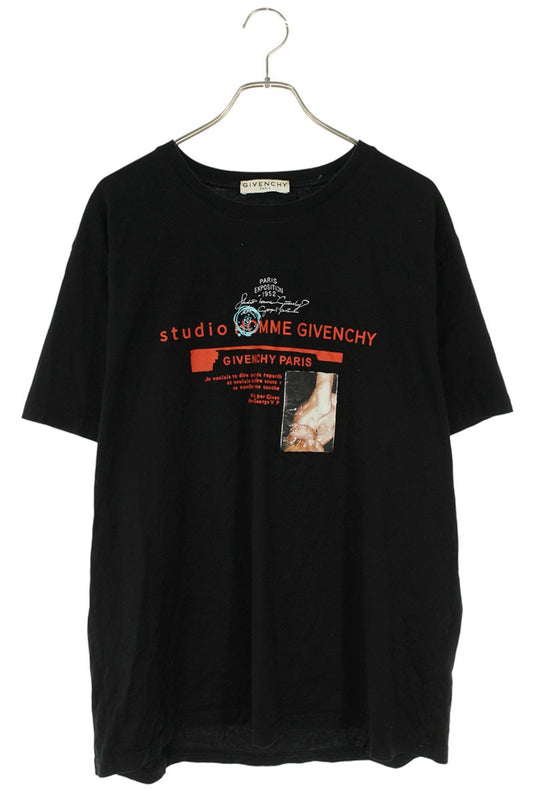 GIVENCHY Graphic Print T-shirt Black Size XL
