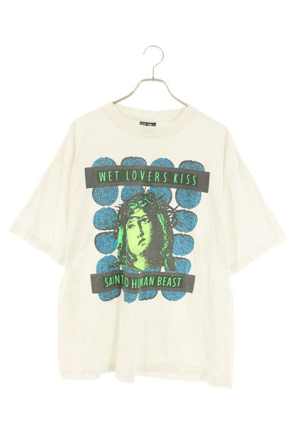 SAINT MICHAEL Vintage Print T-Shirt White Size XL