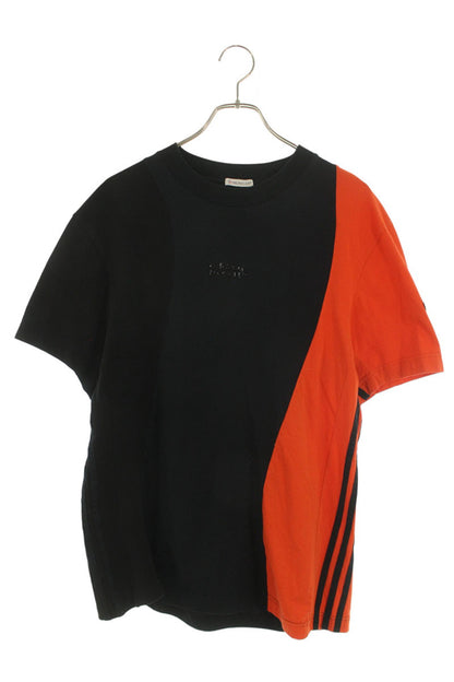 Moncler Genius x adidas 3-Stripe Panel Tee Black Red Size L