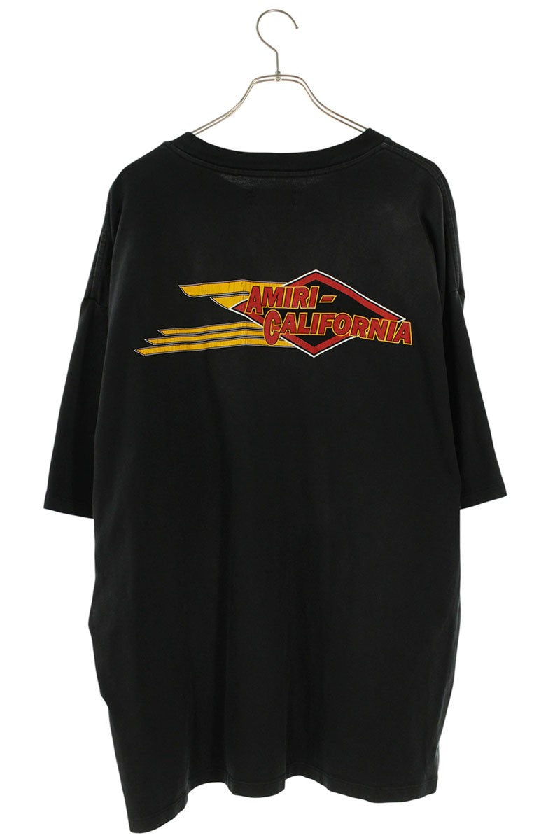 Amiri EAGLE OVERSIZED TEE Print T-Shirt Black Size XL