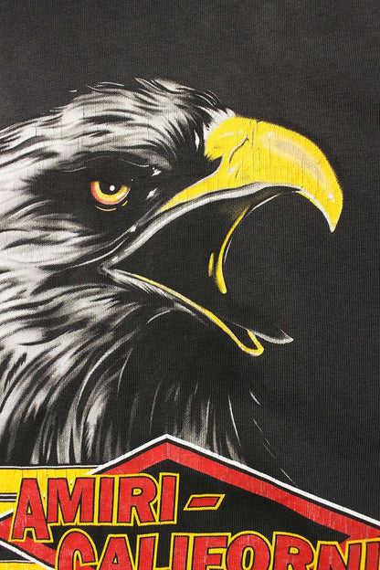 Amiri EAGLE OVERSIZED TEE Print T-Shirt Black Size XL
