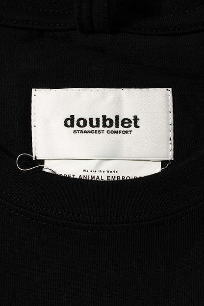 doublet 20AW Puppet Animal Embroidery T-shirt Black Size M