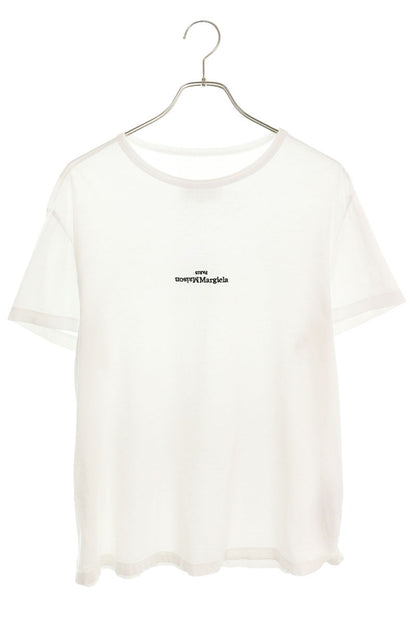 Maison Margiela Logo Embroidered T-Shirt White Size 46