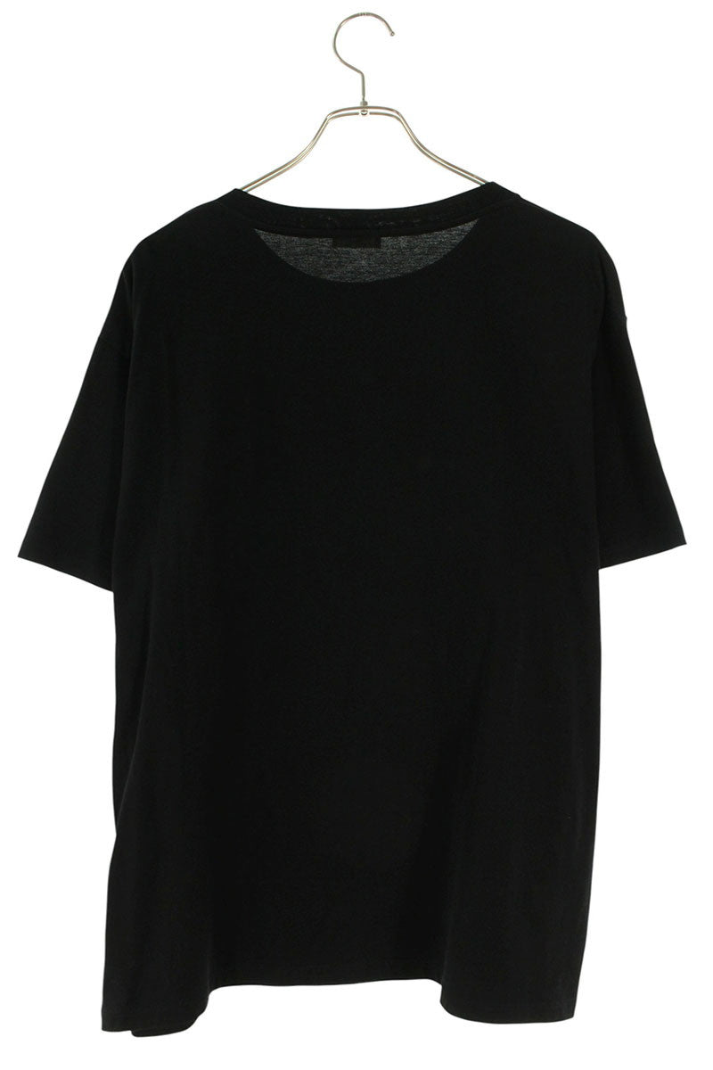 CELINE BOY DOLL Rhinestone Logo Print T-Shirt Black Size XL