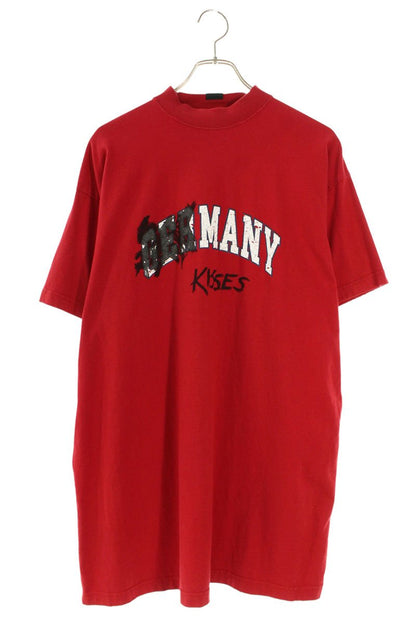 Balenciaga 24SS Front Logo T-Shirt Red Size 1