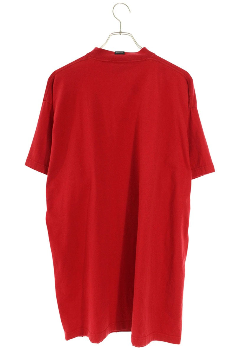 Balenciaga 24SS Front Logo T-Shirt Red Size 1
