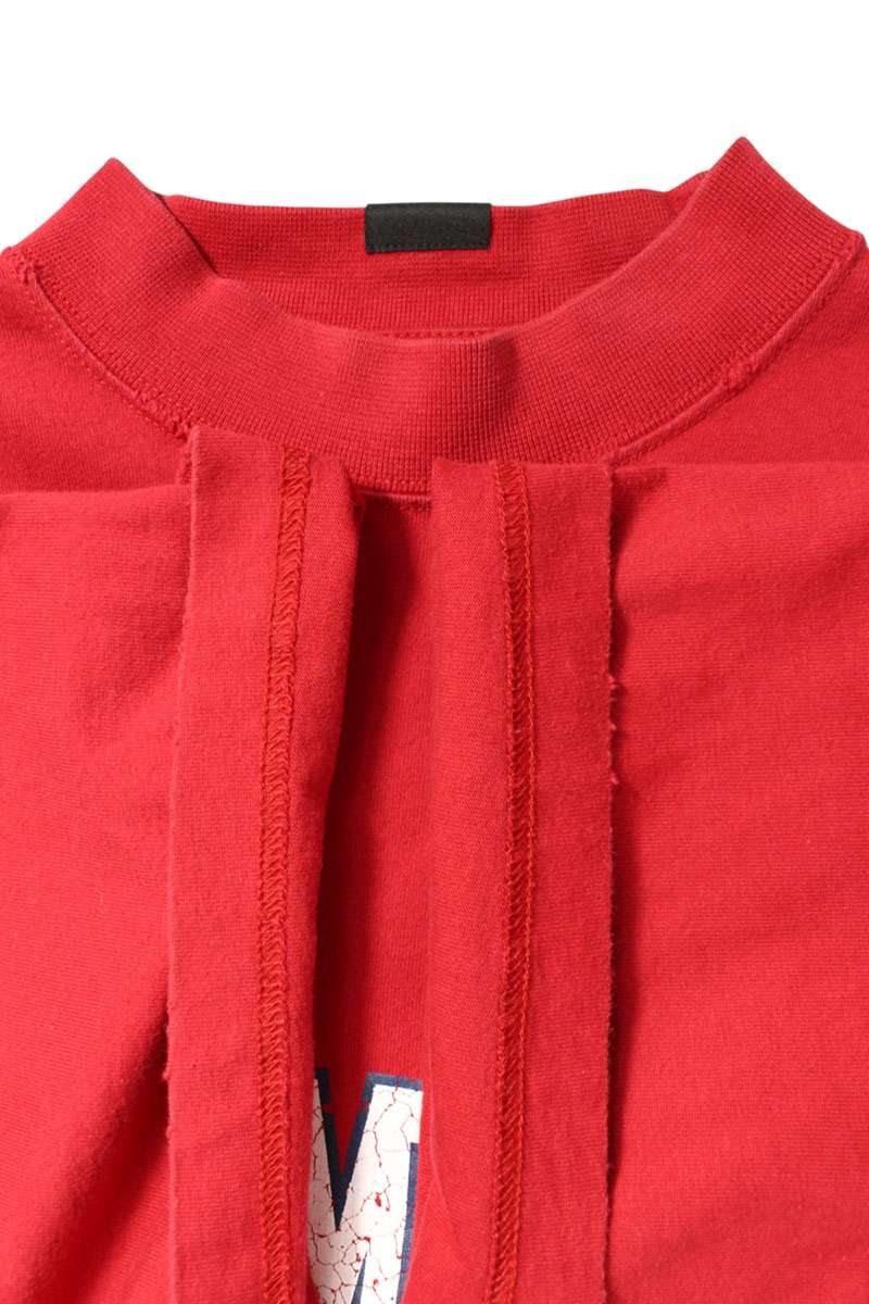 Balenciaga 24SS Front Logo T-Shirt Red Size 1
