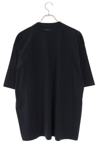 Marni Navy Cotton Logo Print Crewneck T-shirt Size S