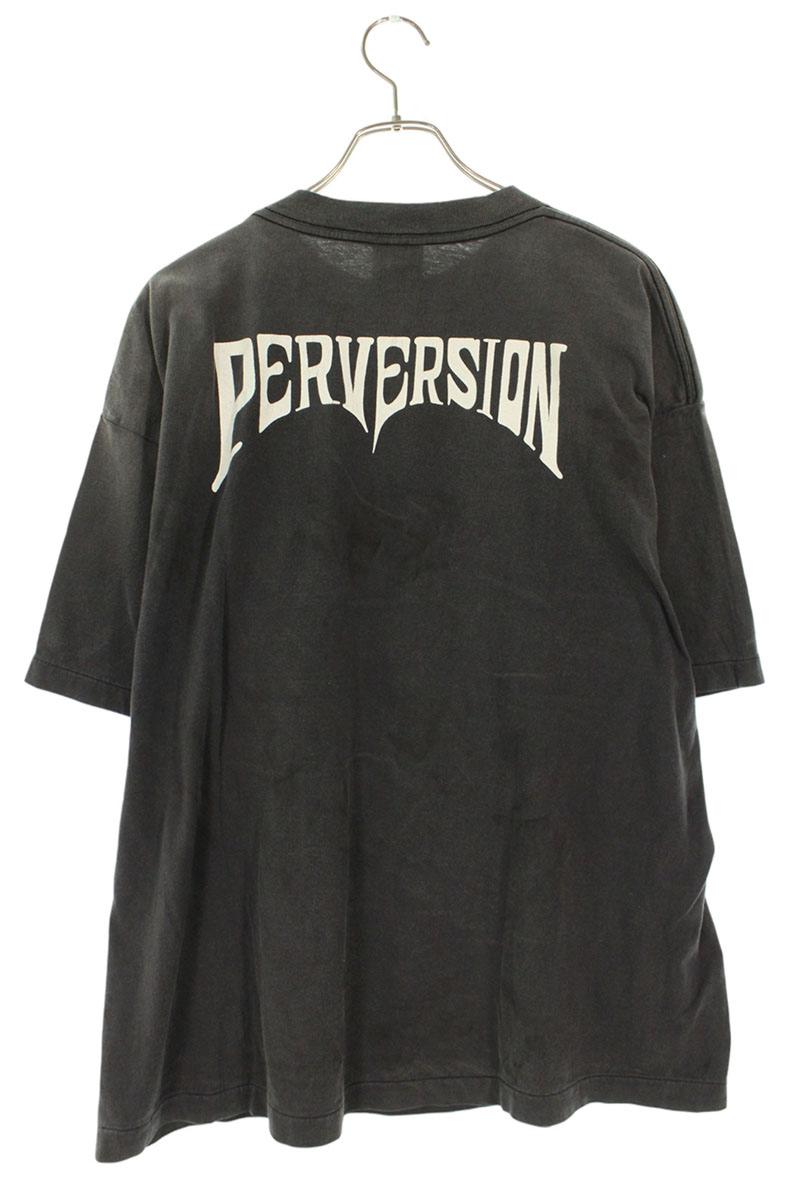 SAINT MICHAEL 25AW Vintage Skull Print Tee Black Size XL