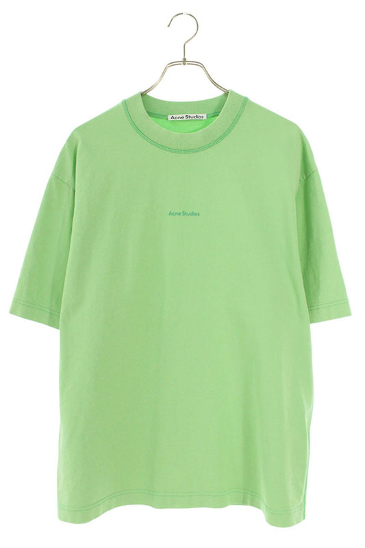 ACNE STUDIOS Green Stamp Logo Print T-Shirt Size S